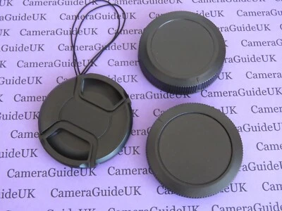 Camera body cap for Canon RF, Front, Rear Lens Cap for Canon RF 67mm Filter lens - Image 1 of 3