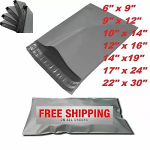 More details for grey postal post bags plastic parcel mailing packing postage self seal packaging