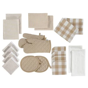 20 Piece Kitchen Dish Cloths Set 100% Cotton Dish Towels Heat Resistant Kitchen - Picture 1 of 9
