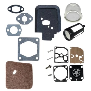 Air Fuel Filter Gasket Repair Kit For Stihl FS55 FS45 FS55R KM55 HL45 KM55R FS38 - Picture 1 of 9