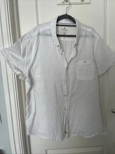 Men's Short Sleeve Shirt From Matalan XXXL Linen /Cotton - Picture 1 of 13