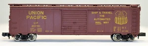 CON-COR N Scale UNION PACIFIC 52' Single Door Box Car #201721; Metal Wheels - Picture 1 of 8