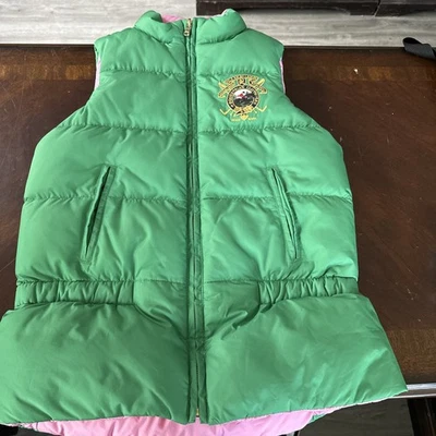 Colete Polo Ralph Lauren RL Equestrian Girls inverno PUFFER tamanho XS? REVERSÍVEL - Imagem 1 de 4