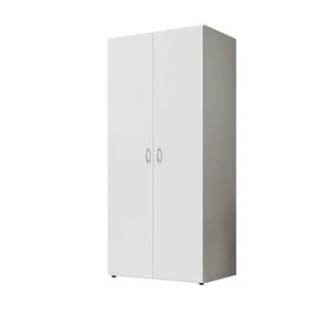 Drehtürenschrank - weiß - 2 Türen - 81 cm breit Kleiderschrank Schrank - Bild 1 von 9