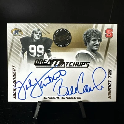 2008 Press Pass Legends - Jack Lambert Bill Cowher Dream Matchups Dual Auto /25 - Image 1 of 2