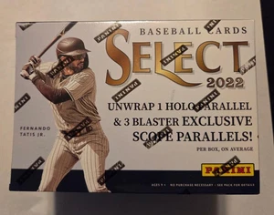 2022 * FACTORY SEALED * Panini SELECT Baseball BLASTER BOX ~1 Holo Parallel Card - Picture 1 of 3