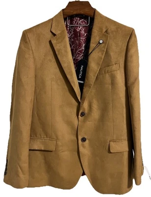 Nautica Hombre 42R The Branford Imitación Gamuza Traje Chaqueta Ajuste Moderno Abrigo Deportivo Foto 1 de 4