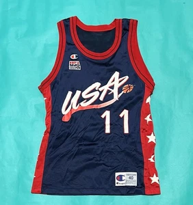 Camiseta De Colección Karl Malone USA Dream Team Campeón Olímpico Talla 40 NBA 23 - Imagen 1 de 4