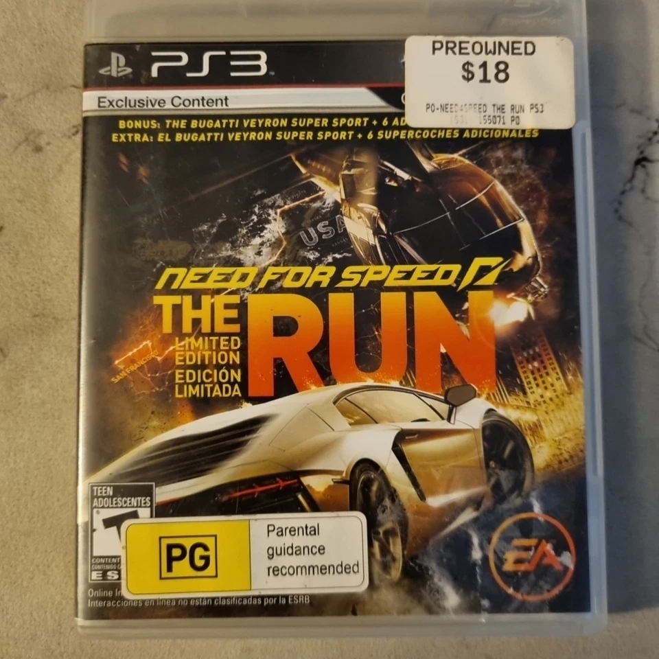 Need for Speed the Run - Sony PlayStation 3 - VGC - Image 1 of 4