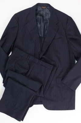 Traje Clásico De Colección Southwick Ivy League 3-Roll-2 Rayas Orden Personalizada 46L W39 Foto 1 de 4