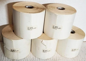 5 New Rolls of ZEBRA Z-Perform 2000D Labels PN: 10010033 - 640 Labels 4" x 4" - Picture 1 of 4
