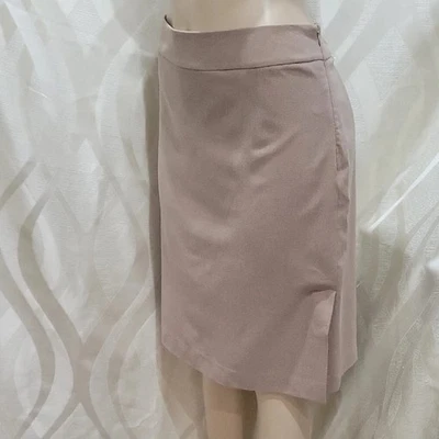 Falda Merona Vintage Y2K Bronceada Hasta la Rodilla Doble Abertura Lateral Ponte Caqui Foto 1 de 4