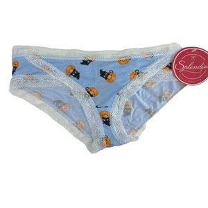 Splendies Cat-O-Lantern White Lace Trim Panty Womens Size Small - Picture 1 of 5