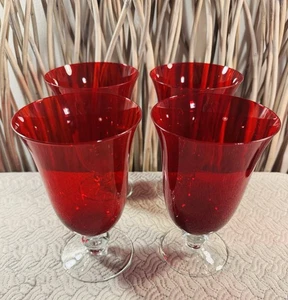 Lenox “Holiday Gems Ruby” Beautiful Iced Beverage Goblet Sold As A Single. - Picture 1 of 7