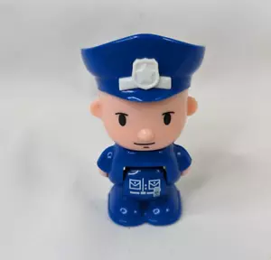Blue Policeman Police Figure Bendable 3 Inch - Picture 1 of 9