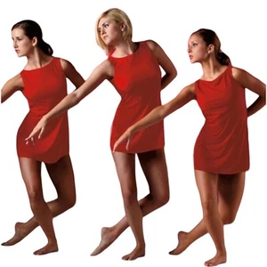 Illumination RED Adult X-Large Contemporary Tap Dress Ballet Dance Costume - Picture 1 of 4