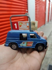 1977 Tootsietoy Diecast 4" Metallic Blue Ram Van with Eagle - USA (MINT) - Picture 1 of 6