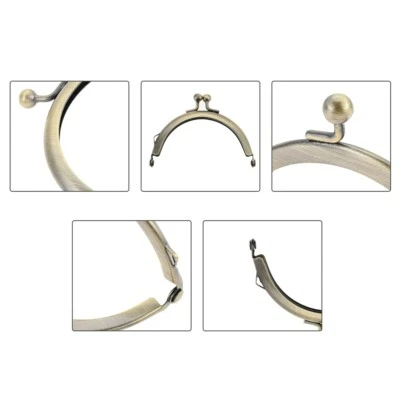5Pcs 8.5cm Semicircular Kiss Clasp Lock Frame DIY Coin Purse Handbag Accessories - Image 1 of 4