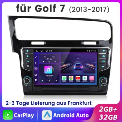 Carplay 9''Android 13 Autoradio Für VW Golf VII MK7 2013-2020 GPS Navi WIFI DAB+ - Bild 1 von 4