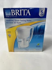 Jarra Filtro Agua Brita Modelo Slim Capacidad 5 Tazas Con Filtro Nueva En Caja - Imagen 1 de 7