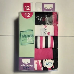 Girls Boyleg Underwear 5 Pack Size 12, 100% Cotton - Picture 1 of 6