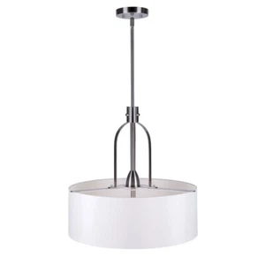 Forte Lighting Tama 3 Light Drum Pendant, Brushed Nickel - 2738-03-55 - Picture 1 of 1