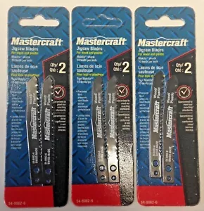 Hojas de sierra Mastercraft 54-8062-6 4" x 10 TPI para madera y plástico 3 paquetes de 2 - Imagen 1 de 1