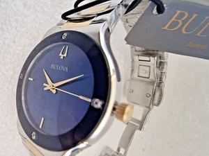 Bulova 98R273 Millennia Blue Diamond Dial RRP £299 NEW/BOXED/3 YEAR WARRANTY - Picture 1 of 8