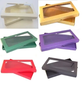 DL Aperture Gift Box / Greeting Card Box / Wedding Invites /6 Colours/Choose Qty - Picture 1 of 7