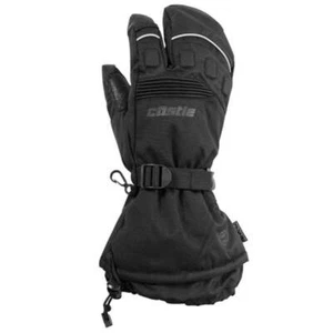 Castle X Platform 3-Finger Snowmobile Mittens - Black - Picture 1 of 10