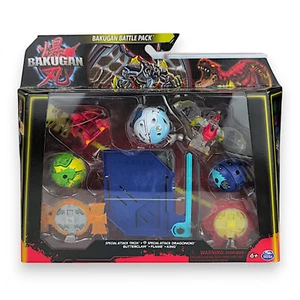 Bakugan Battle 5 Pack Special Attack Trox, Dragonoid, Butterclaw, Flame, King - Picture 1 of 6