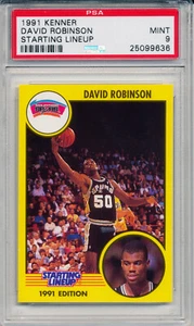1991 Kenner Starting Lineup Cards DAVID ROBINSON Rare Spurs HOF SP Mint PSA 9 - Picture 1 of 2