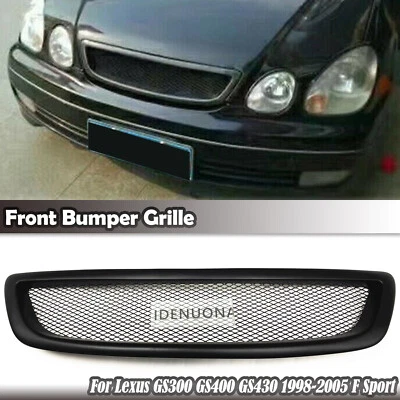 Rejilla de parachoques delantero para Lexus GS300 GS400 GS430 1998.6-2005 F Sport negro mate Foto 1 de 4