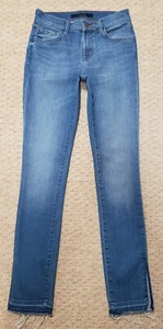 J Brand Mid Rise ausgefranster Schlitz Knöchel Stretch Denim Jeans Damengröße 25 x L30 - Bild 1 von 7