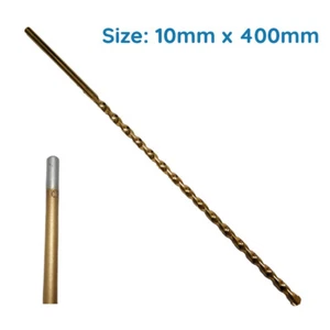 Broca de mampostería de 10 mm x 400 mm 40 cm para ladrillo hormigón piedra franqueo gratuito - Imagen 1 de 4