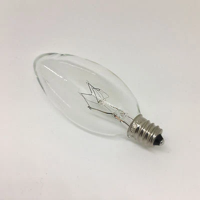 E12 40W Candle Light Bulb | American Candelabra Chandelier for use in UK 240V - Image 1 of 4