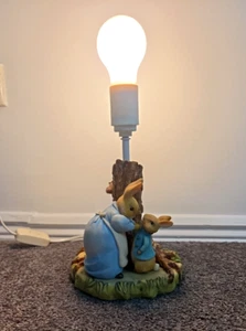 Wonderful Table Lamp Beatrix Potter Frederick Warne &Co 1994 Resin Peter Rabbit - Bild 1 von 14