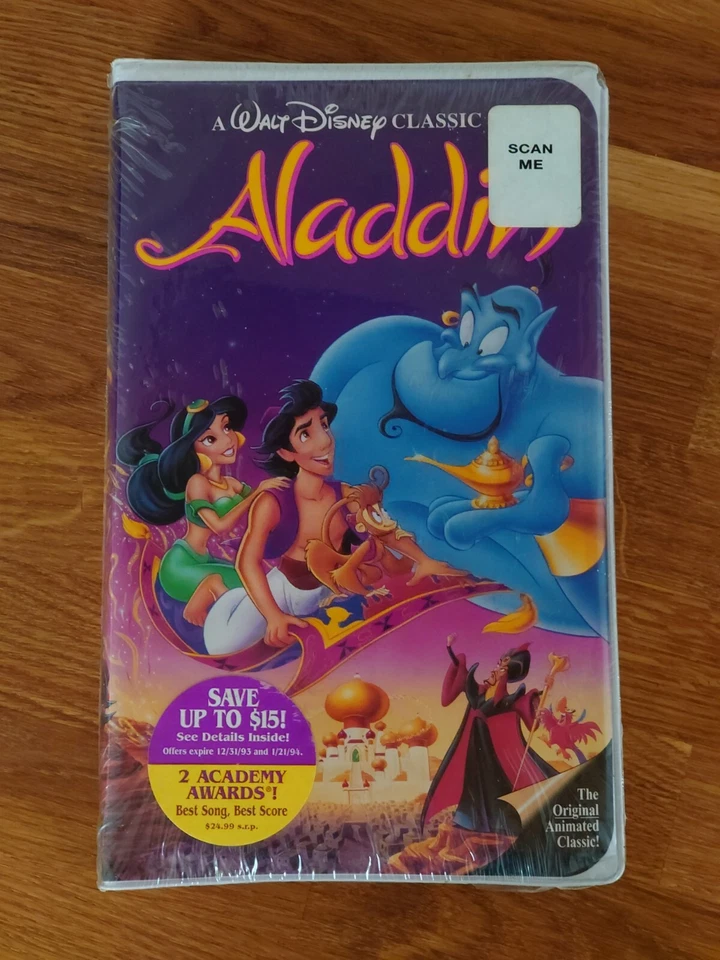Walt Disney VHS Aladdin Black Diamond Edition