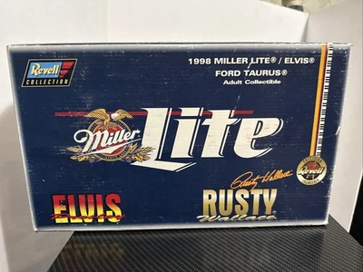 Rusty Wallace Miller Lite 1998 Ford Taurus Elvis Presley 1:18 Revell Collection  - Image 1 of 4