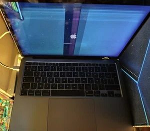 Apple MacBook Air 13" A2179 EMC 3302 Écran Cassé. - Afbeelding 1 van 12