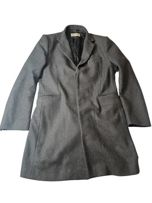 Reiss Mens Mid Grey Wool Blend Single Breasted Overcoat - Size Medium - Image 1 of 4