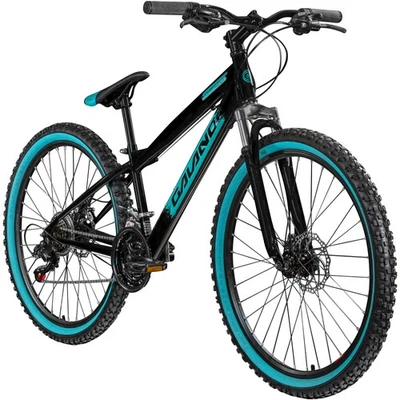 Galano G600 Dirtbike 26" Hardtail 18Gang Mountainbike Dirt Jump blk/türkis 33cm - Bild 1 von 4