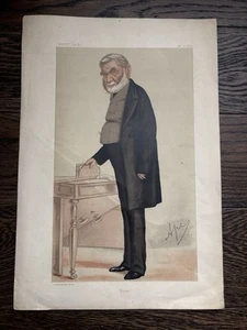 Original Vanity Fair Lithograph “Books” 1874 Sir Anthony Panizzi by "Ape" - Picture 1 of 9