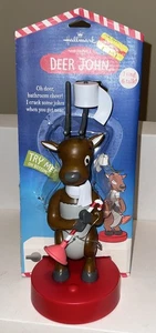 Hallmark Northpole Deer John Singing Talking Bathroom Sensor Reindeer *Read* - Picture 1 of 10