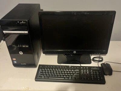 HP Pavilion P6-2014 Desktop Computer AMD A6-3620 6GB Ram W/ Keyboard And Mouse - Image 1 of 4