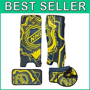 Youth Adjustable Goalie Set with Catch Glove and Pads - NHL Street Hockey - Picture 1 of 11