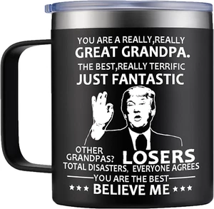 Grandpa Funny Mug 14Oz Humorous Gift for Dad Grandpa Birthday Father'S Day Chris - Picture 1 of 8