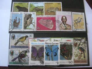 RESTPOSTEN BRIEFMARKEN AUS BOTSWANA & SIERRA LEONE - Bild 1 von 1