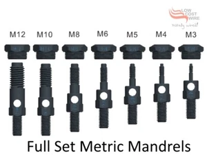 Metric Nutsert Mandrel Full set M3 M4 M5 M6 M8 M10 M12 SuperTuff Rivet Nut Tools - Picture 1 of 12