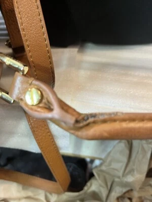 Tory Burch Amanda Pebbled Brown Hobo Leather  handbag crossbody CONDITION! READ - Image 1 of 4